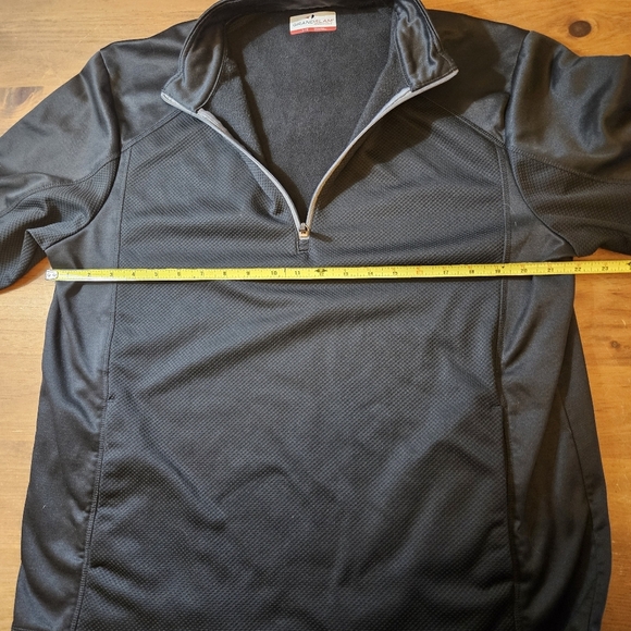 Grandslam Men's 1/4 Zip Pullover Black Size Large - Picture 4 of 9